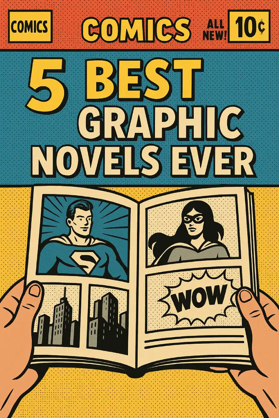 5 Best Graphic Novels Ever - Infographic